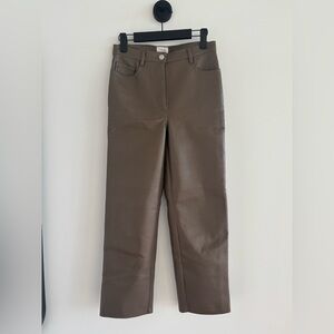 Brown Women's Melina cropped pants by Aritzia